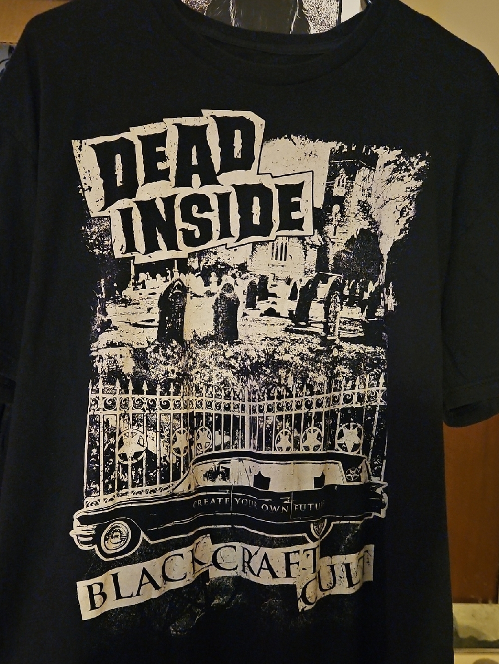 Blackcraft Dead Inside Black Tshirt Size XL